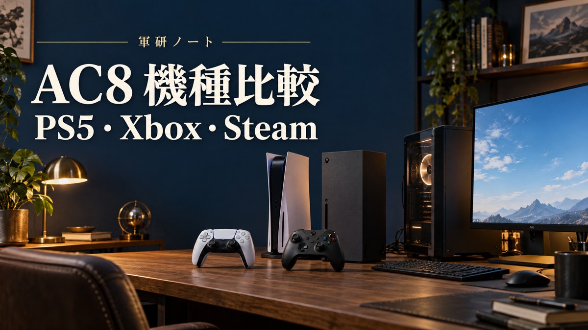 エースコンバット8はPS5・Xbox・Steamのどれを買うべき？画質・操作・クロスプレイを「機種選定」の目線で比較