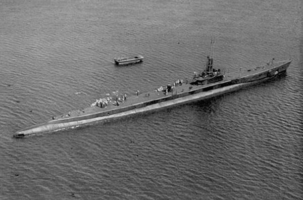米潜水艦ブラックフィン(1944年撮影)
