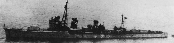 戦前に撮影された駆逐艦時雨