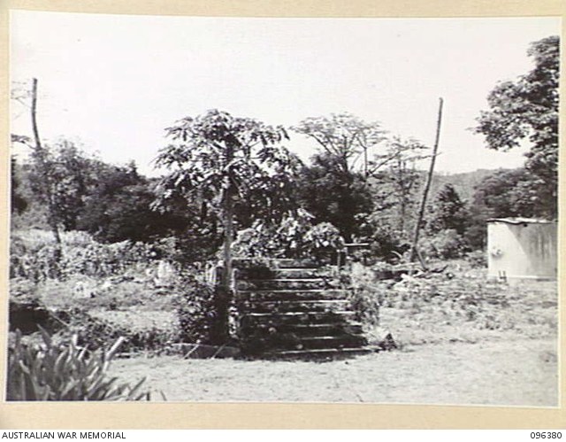終戦後に撮影されたラバウルの日本軍の菜園(1945年9月10日)