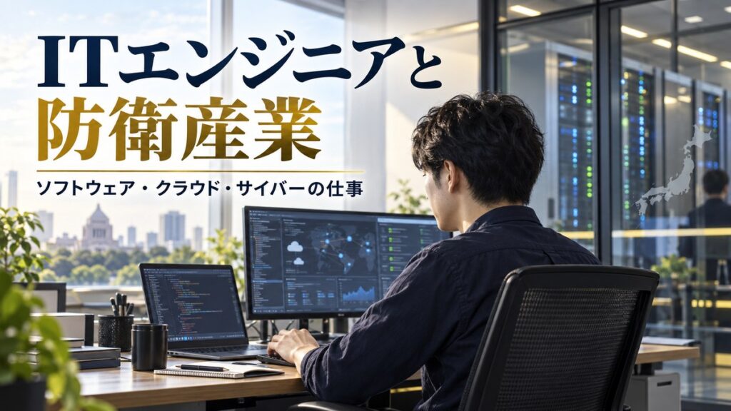 ITエンジニアは防衛産業で何をする？ソフトウェア・クラウド・サイバーの仕事と入口を解説【2026】の記事表紙