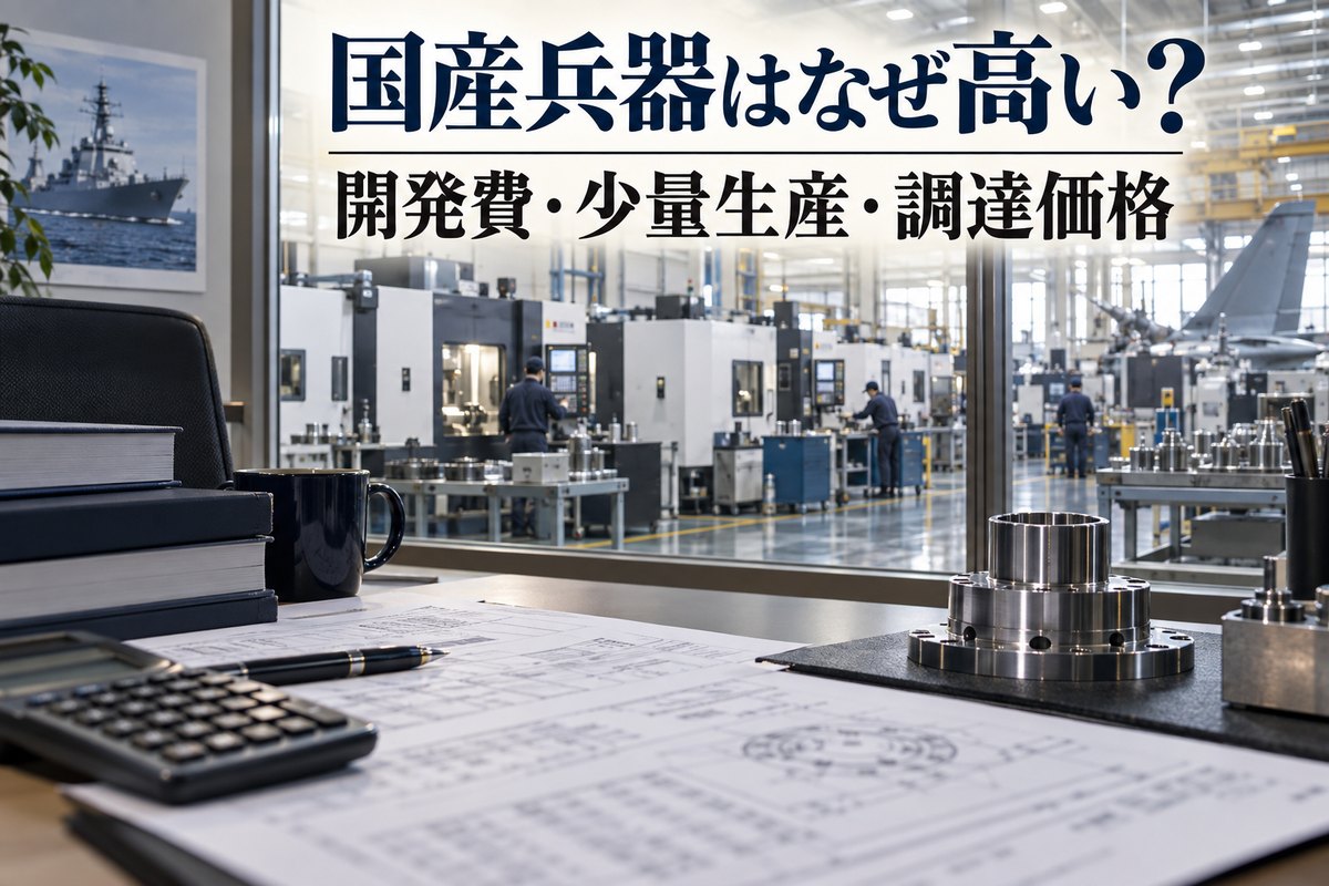 国産兵器はなぜ高い?|開発費・少量生産・調達価格