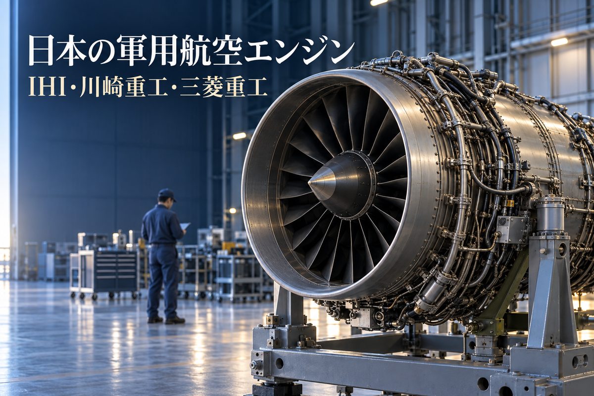 日本の軍用航空エンジン|IHI・川崎重工・三菱重工