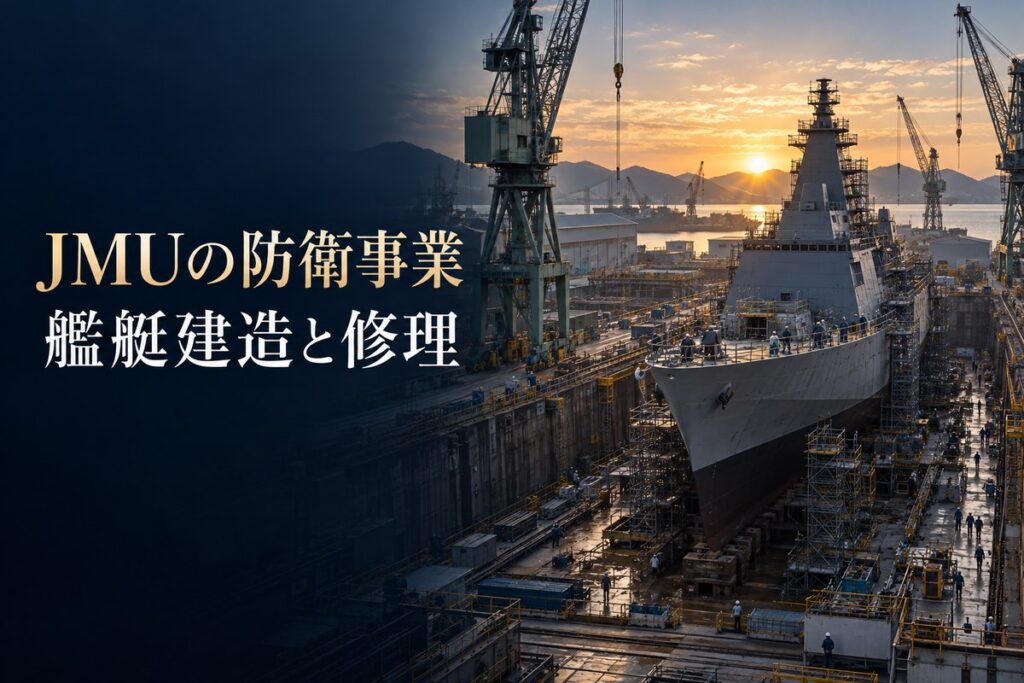 JMUの防衛事業｜艦艇建造と修理