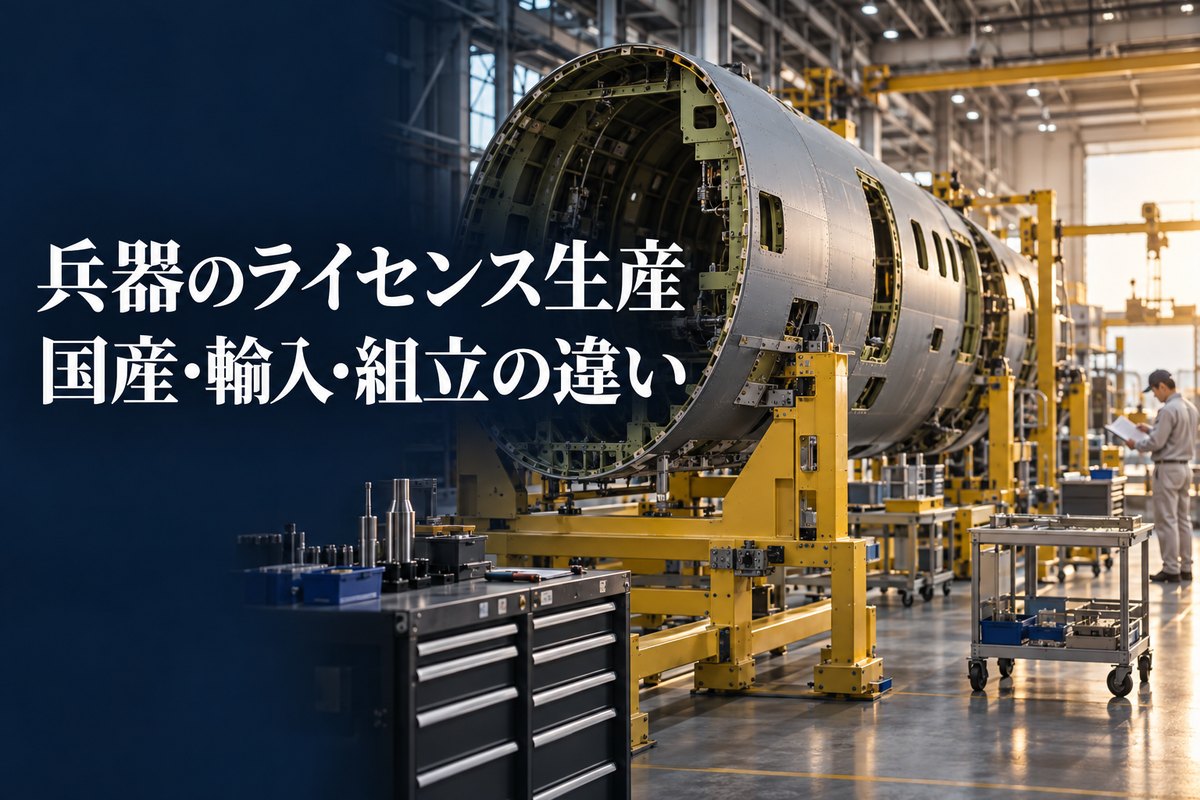 兵器のライセンス生産|国産・輸入・組立の違い
