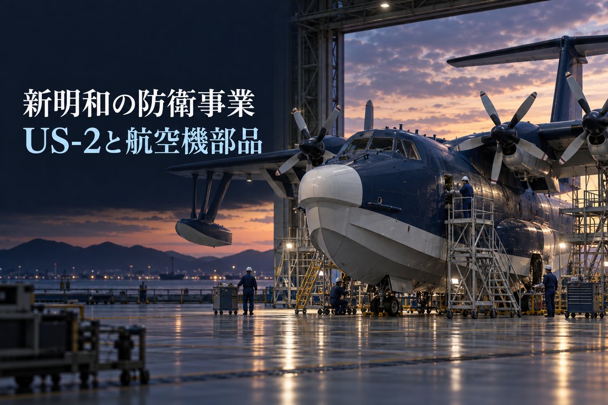新明和の防衛事業|US-2と航空機部品