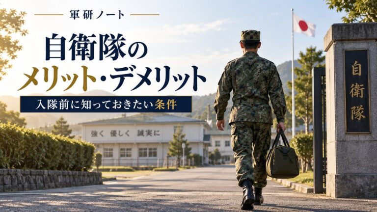 自衛隊に入るメリット・デメリット【2026年版】 記事表紙