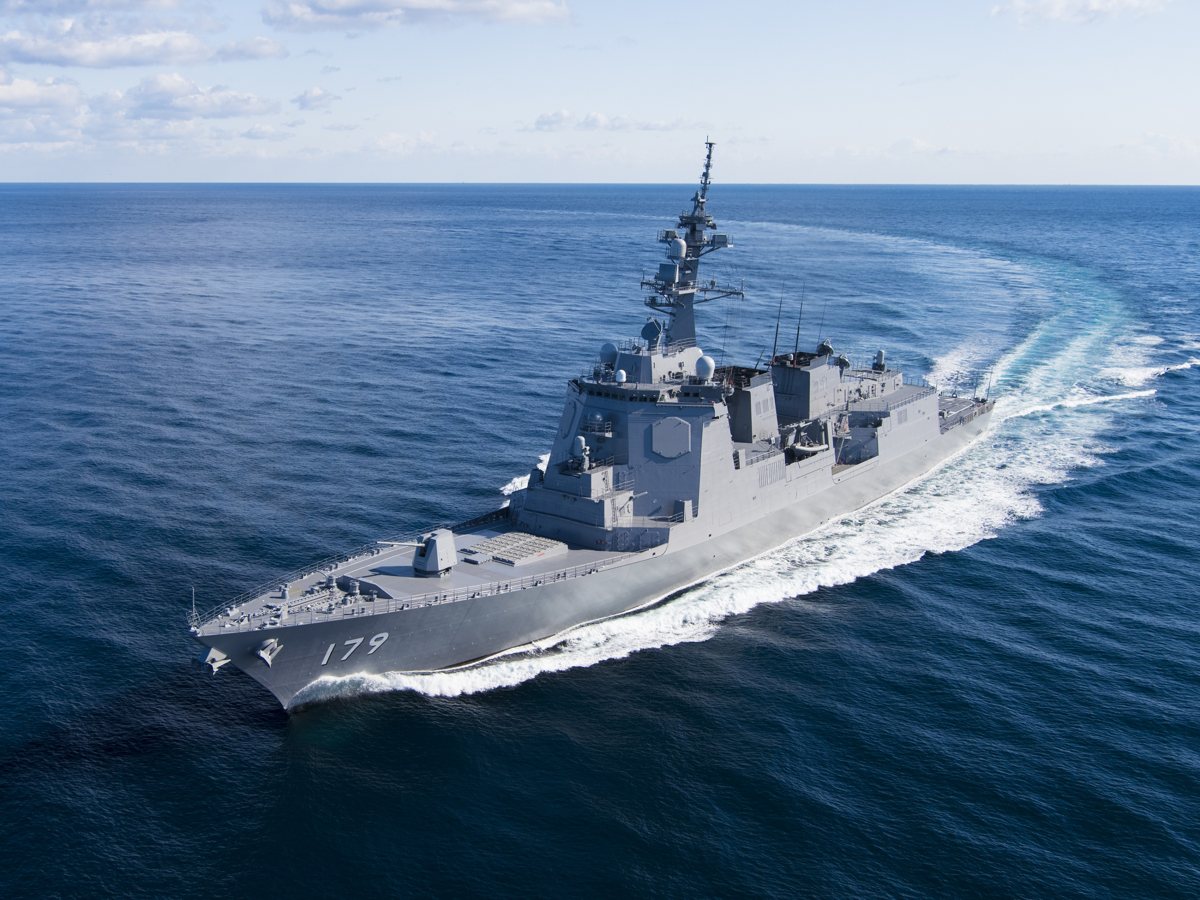 海上自衛隊の護衛艦「まや」。
