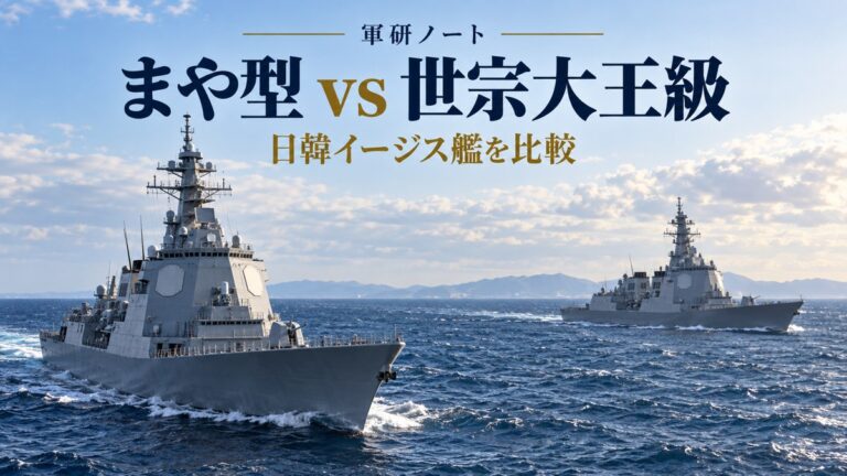 まや型 vs 世宗大王級 記事表紙