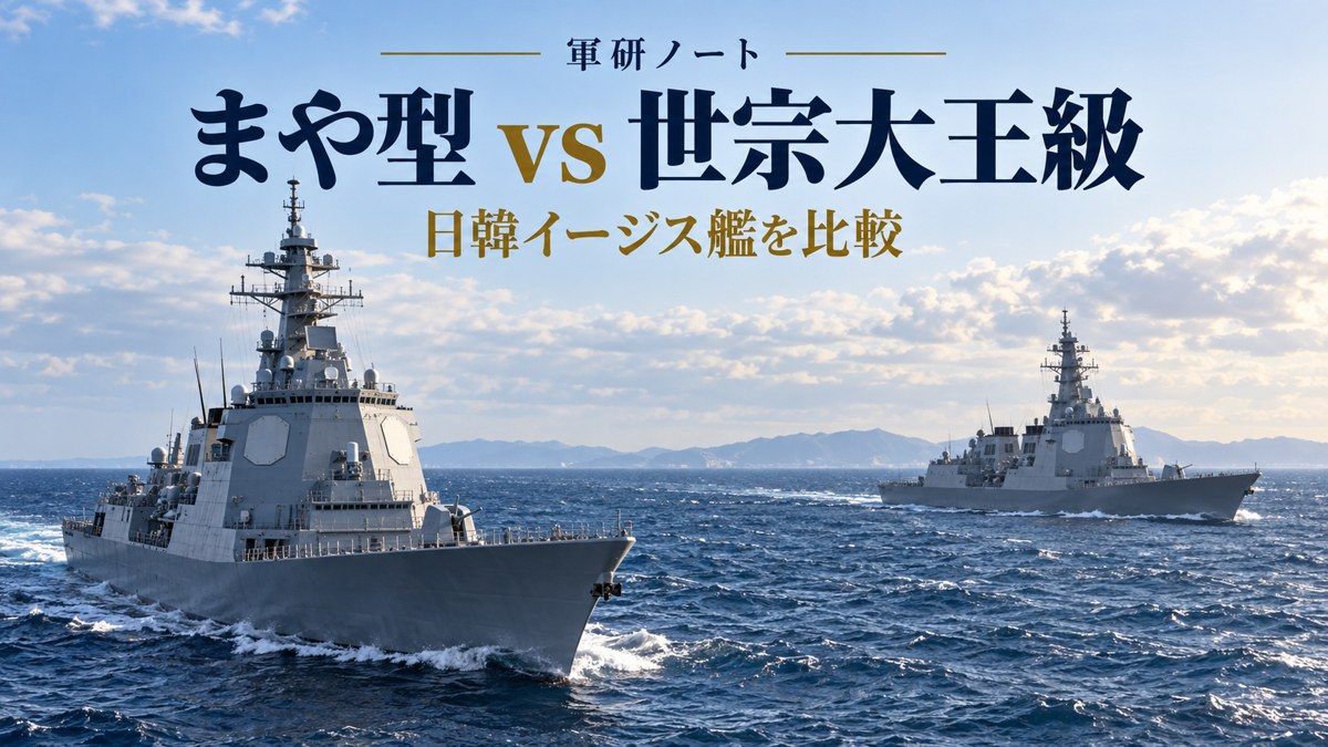 まや型 vs 世宗大王級 記事表紙
