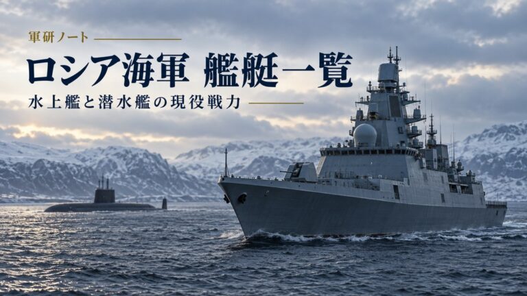 ロシア海軍の艦艇一覧【2026年版】 記事表紙