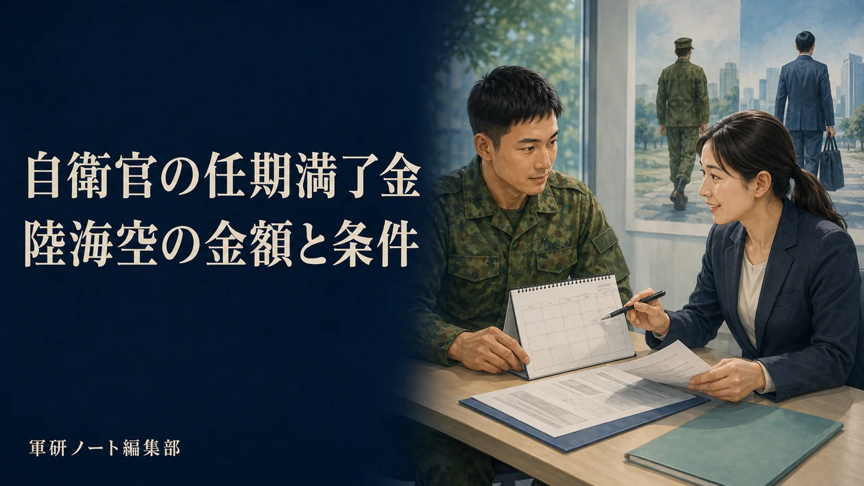 任期後の進路を相談する自衛官と募集担当者