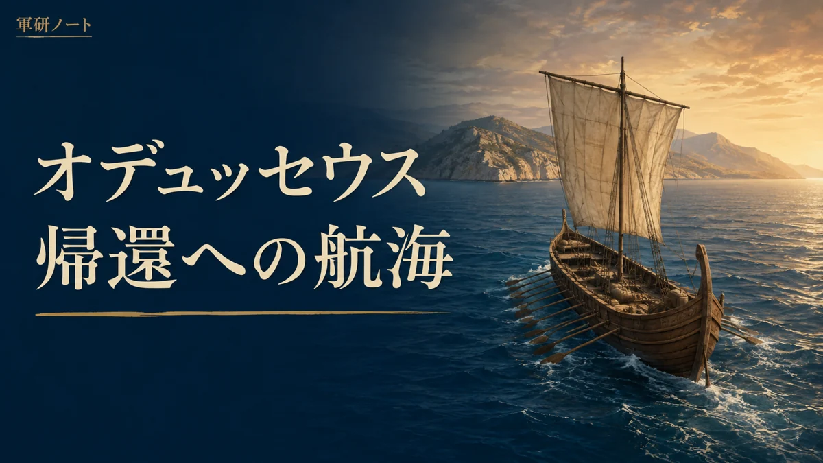 海を渡る古代の帆船