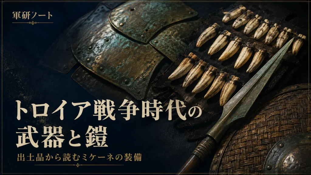 トロイア戦争時代の武器と鎧の特集表紙