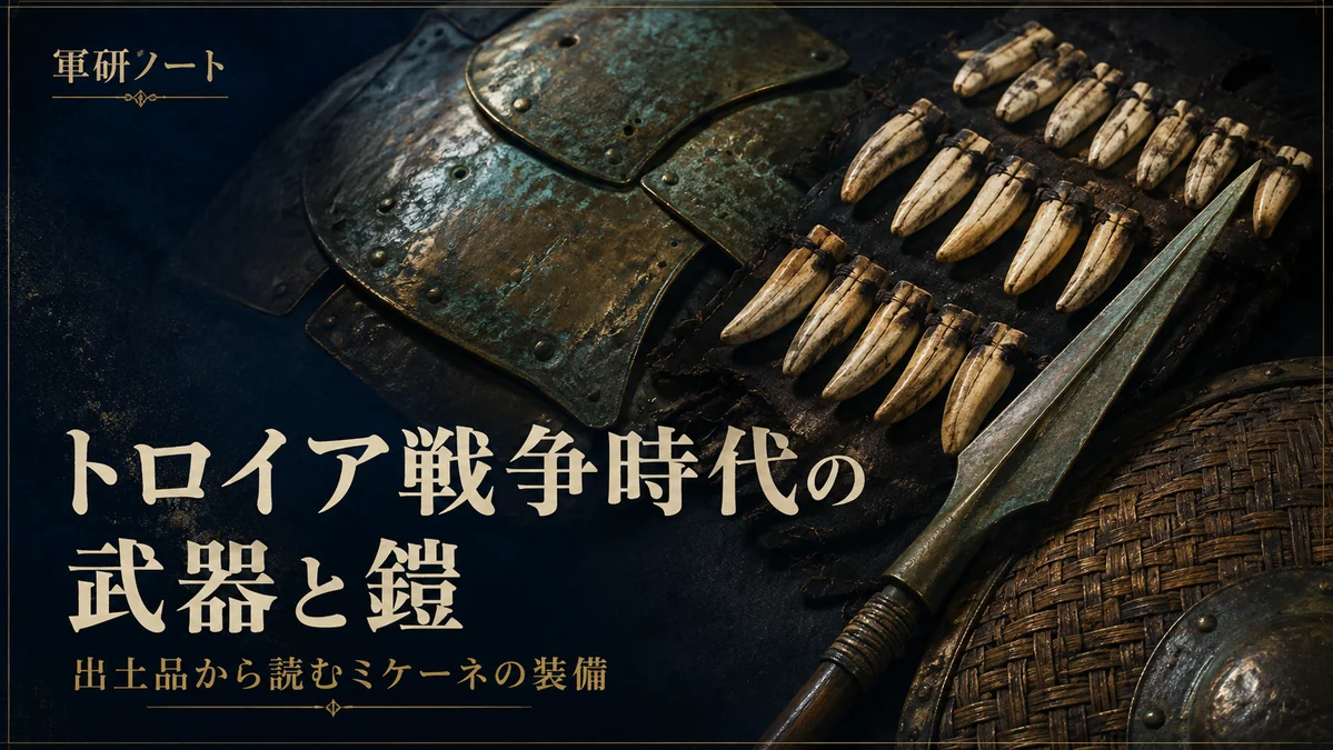 トロイア戦争時代の武器と鎧の特集表紙