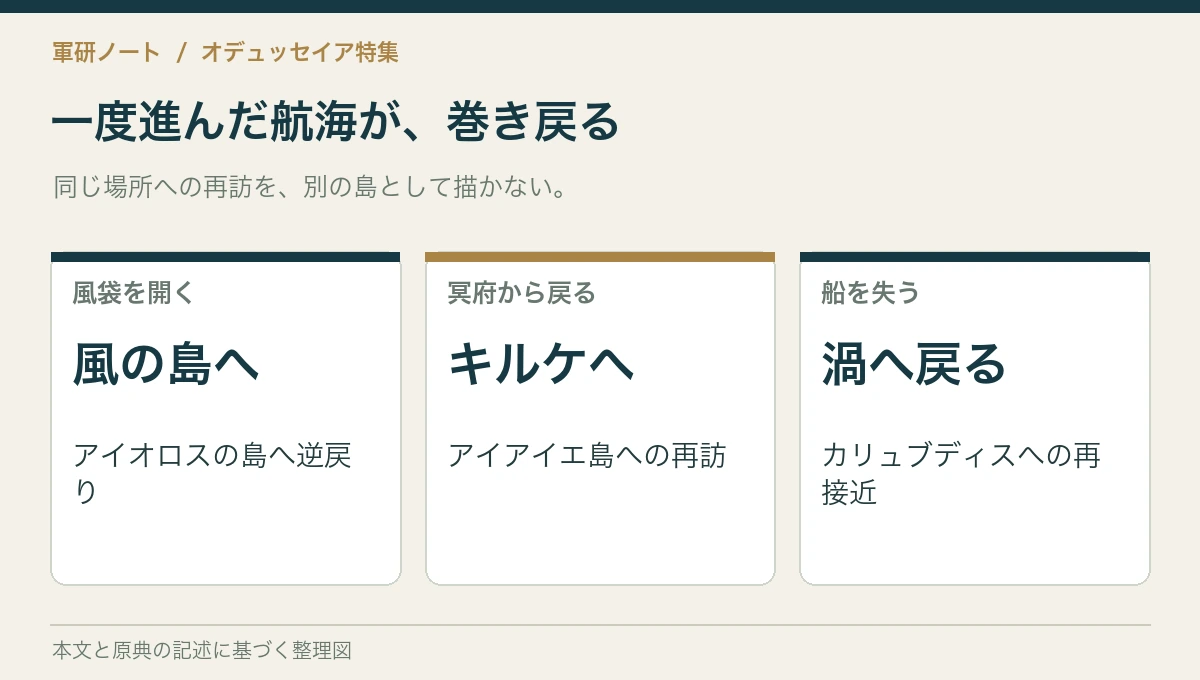 一度進んだ航海が、巻き戻る