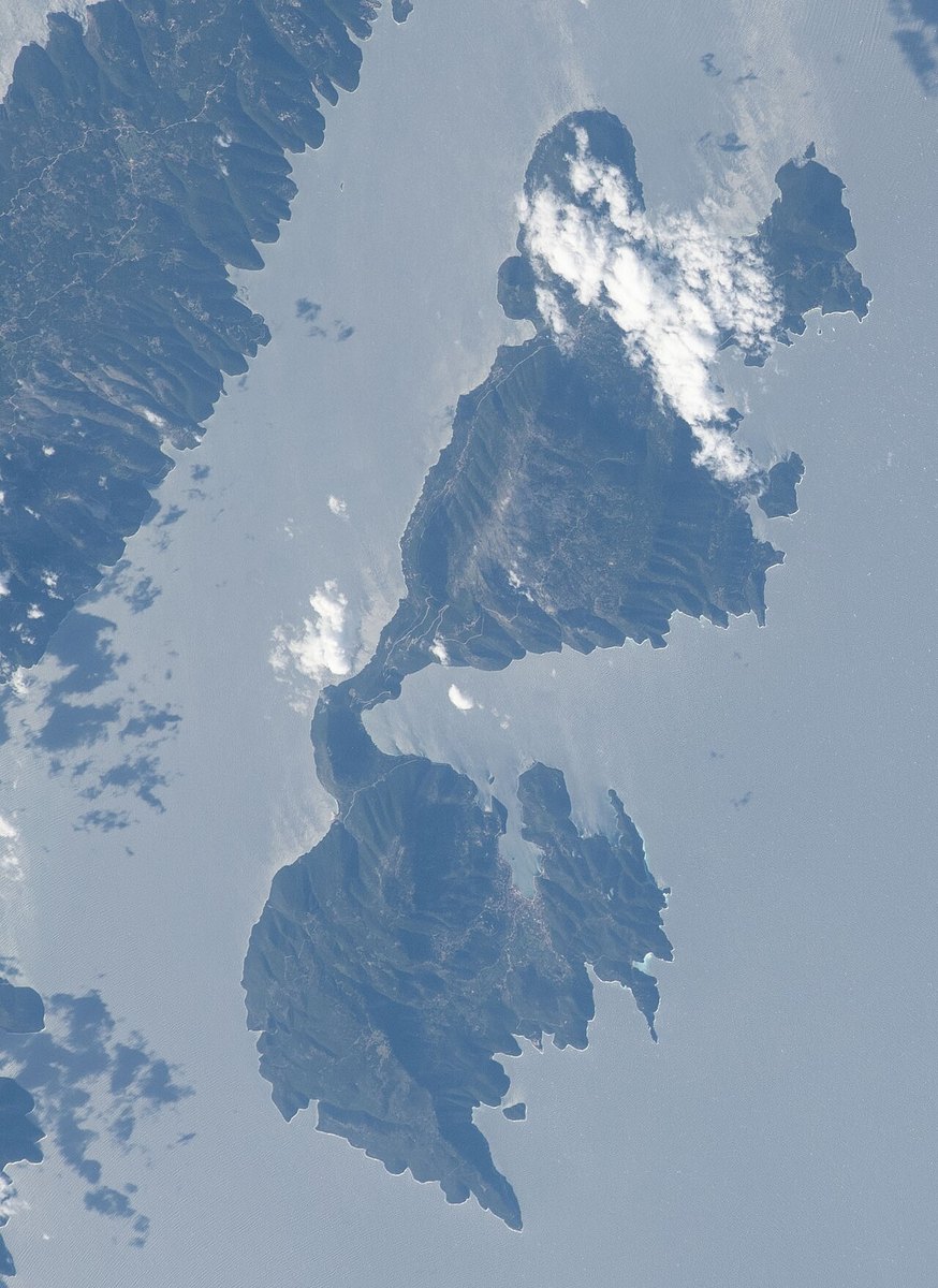 国際宇宙ステーションから撮影されたイタキ島