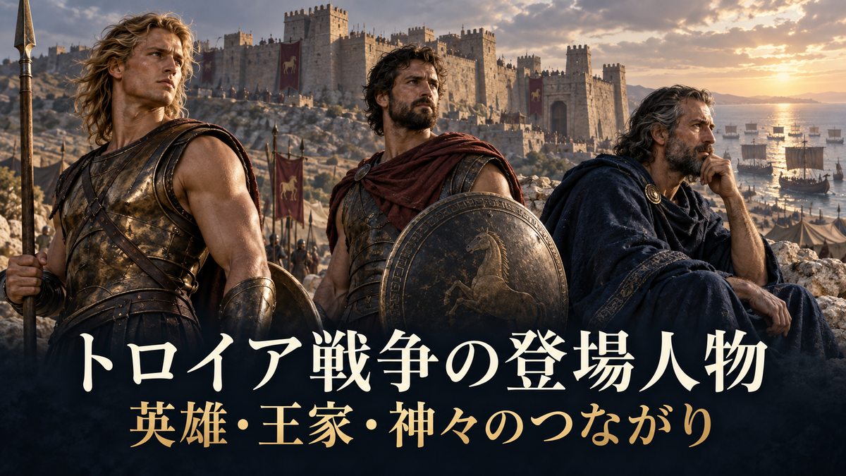 トロイア戦争の登場人物一覧・相関図 記事表紙