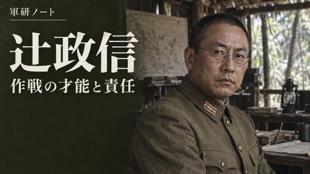 辻政信｜作戦の才能と責任