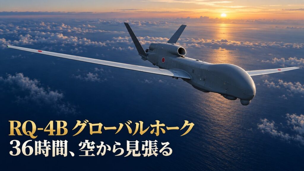 RQ-4B グローバルホーク｜36時間、空から見張る