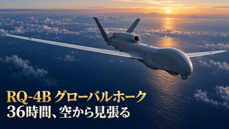 RQ-4B グローバルホーク｜36時間、空から見張る