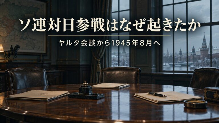 ソ連対日参戦はなぜ起きたのか