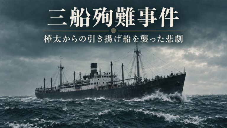 三船殉難事件とは