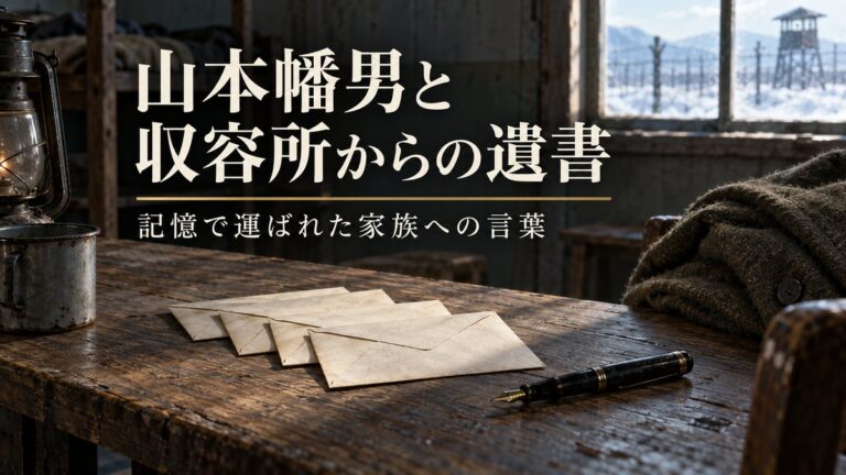 山本幡男の遺書はなぜ暗記で運ばれたのか