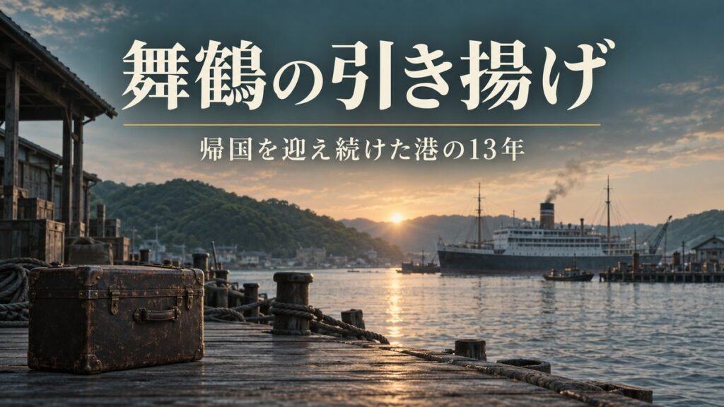 舞鶴はなぜ13年間、船を待ち続けたのか