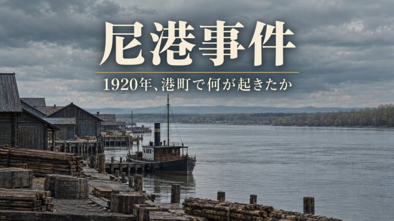 尼港事件はなぜ起きたのか