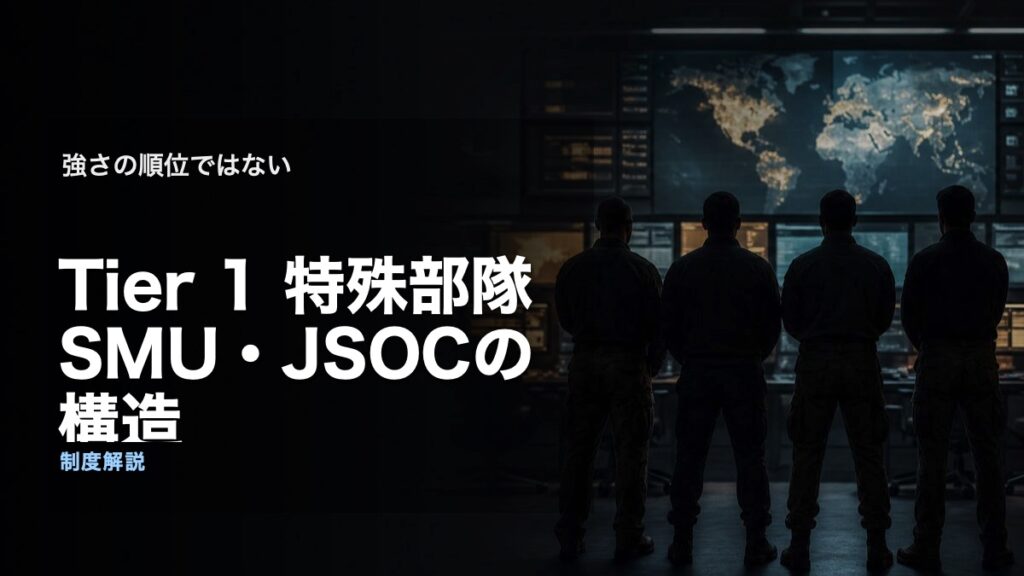 Tier 1特殊部隊とJSOCの指揮構造を解説する記事アイキャッチ
