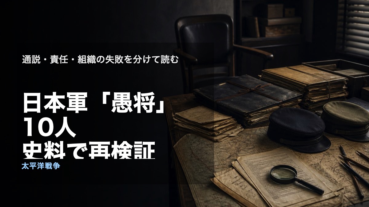公文書と作戦地図を並べて日本軍指揮官の評価を検証する記事アイキャッチ