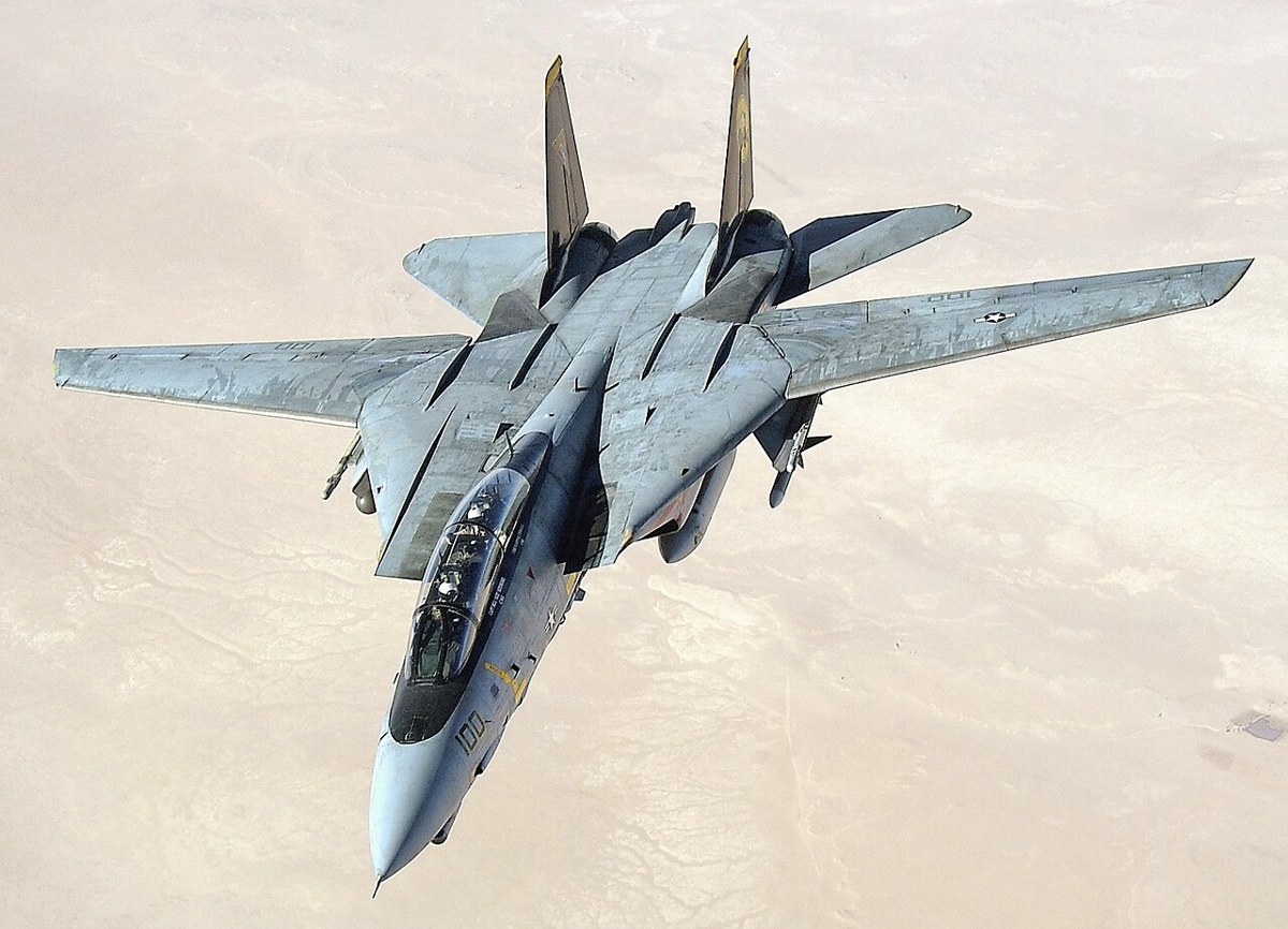 ペルシャ湾上空のF-14D