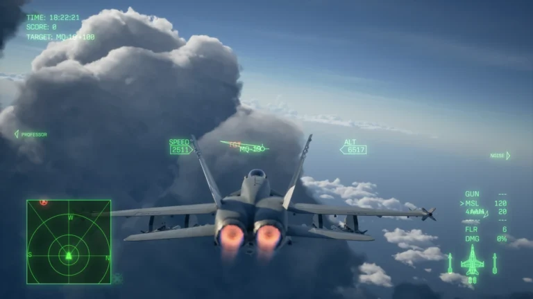 雲の上で旋回するF/A-18C