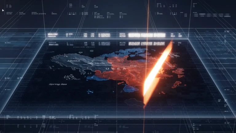 戦況を示すブリーフィング画面