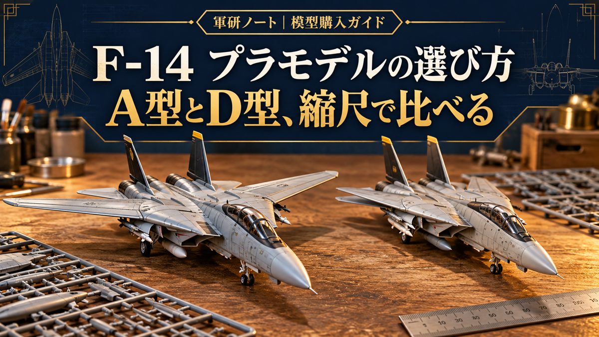 F-14の模型と製作道具のイメージ