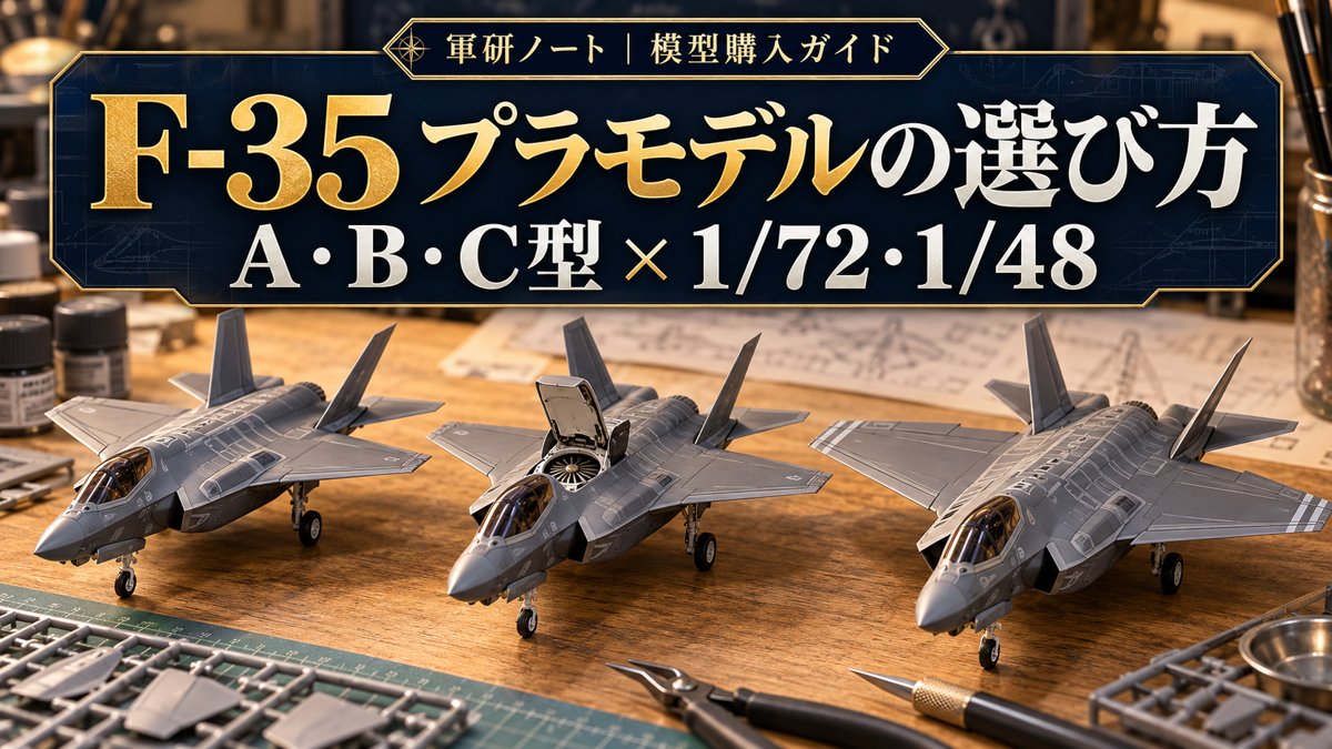 F-35の模型を並べた型と縮尺の選び方