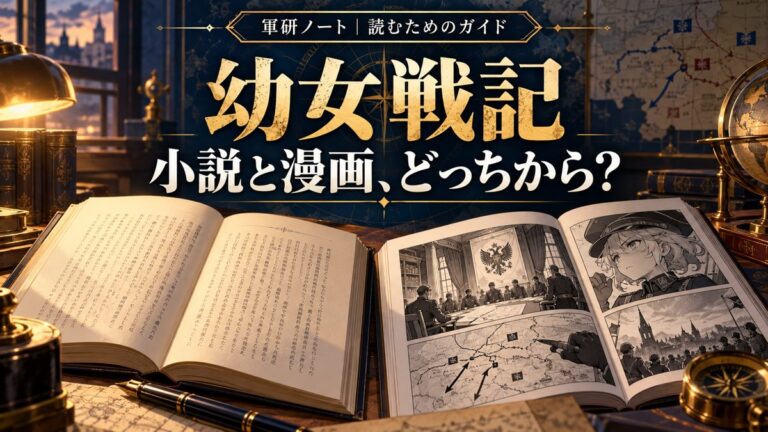 小説と漫画を並べた幼女戦記の読み方ガイド