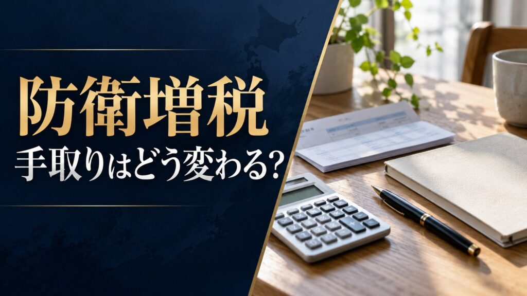 防衛増税で手取りはいくら減る？｜所得税・法人税・たばこ税――2027年から何が変わるのかをざっくり計算