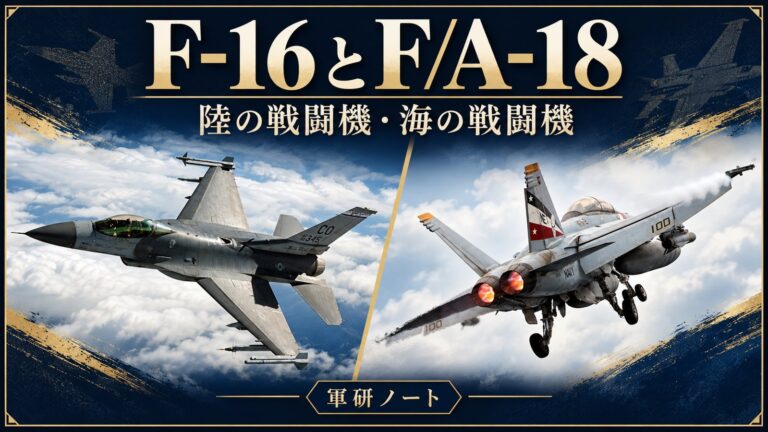 F-16とF/A-18の違いの記事表紙