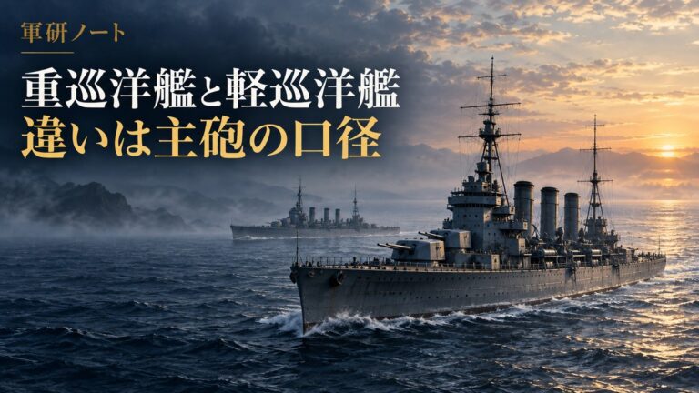 重巡洋艦と軽巡洋艦の解説記事