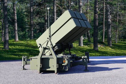 オランダ軍のNASAMS発射機。