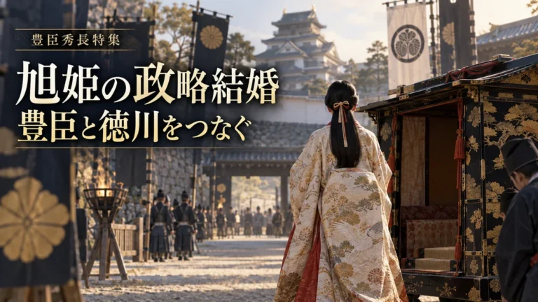 旭姫と家康の婚姻を題材にした特集扉絵