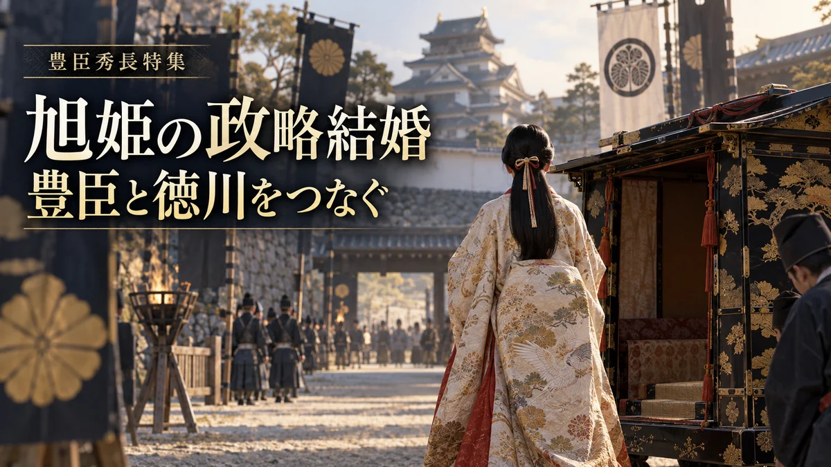 旭姫と家康の婚姻を題材にした特集扉絵