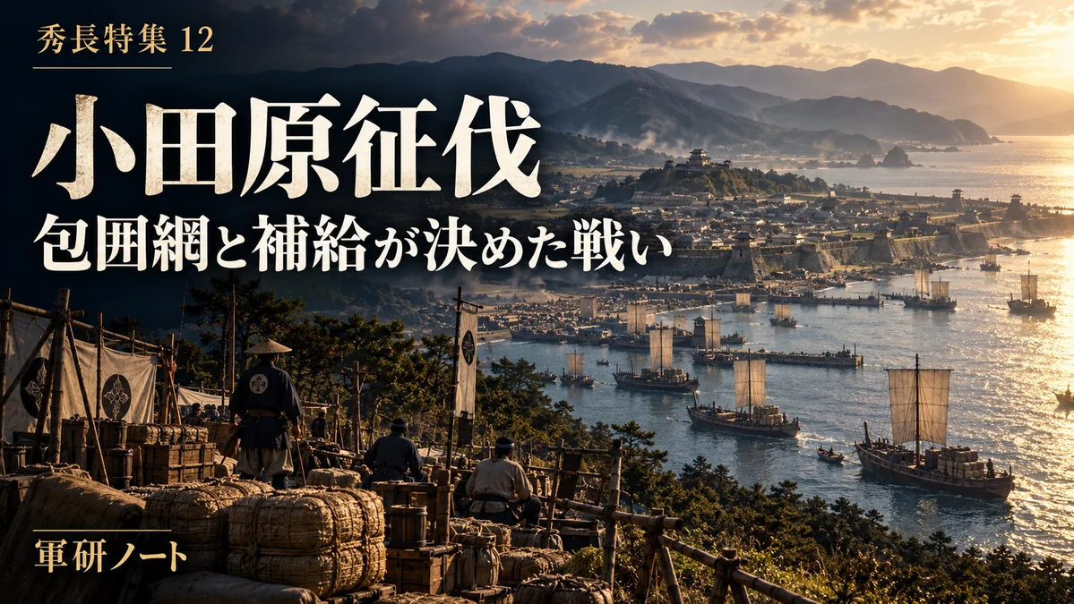 小田原征伐はなぜ北条氏の敗北に終わった?包囲網と補給から読む――謙信も信玄も落とせなかった城は、なぜ総攻撃を受けないまま開いたのか