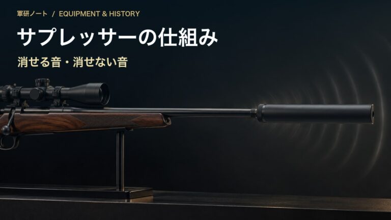 サプレッサーの仕組み|消せる音・消せない音