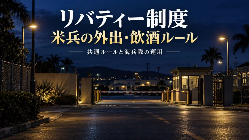 米兵の外出・飲酒ルールとリバティー制度