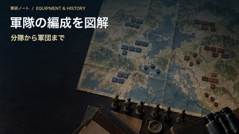 軍隊の編成を図解|分隊から軍団まで