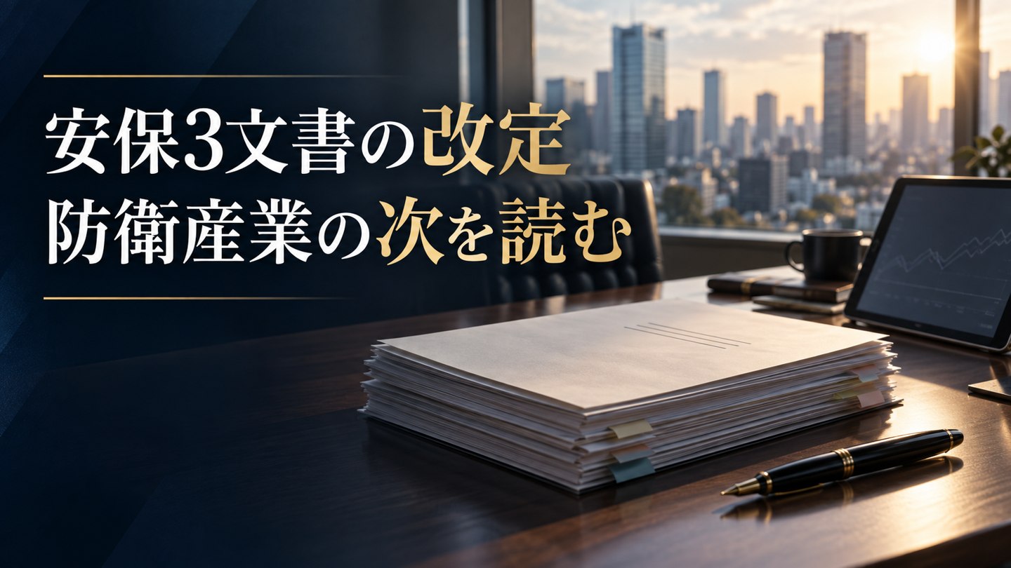 安保3文書改定で防衛株はまだ上がるのか|「GDP比3.5%」要求と次の5年計画を、投資家の目で読み解く