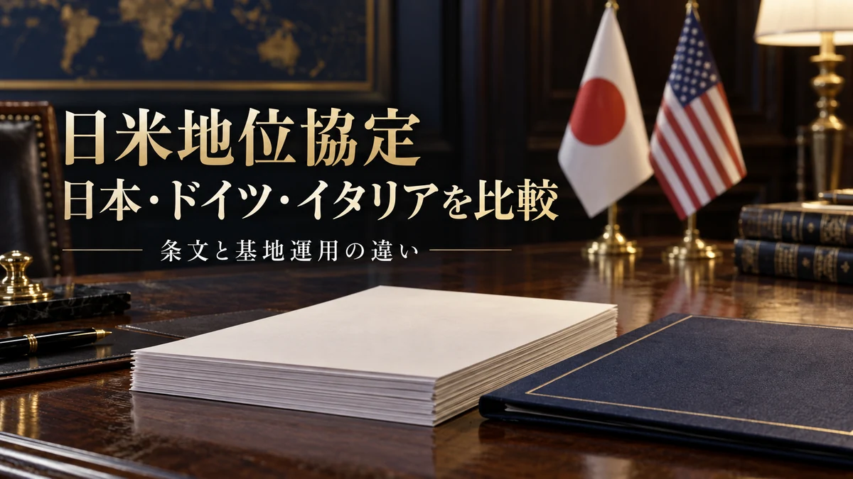 日米地位協定と日本・ドイツ・イタリアの比較